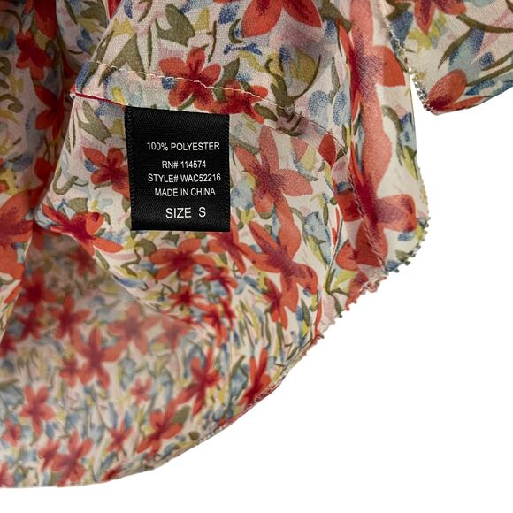 BellaTrix Women's Size Small Floral Sheer Light Summer Tank Top - Picture 7 of 10